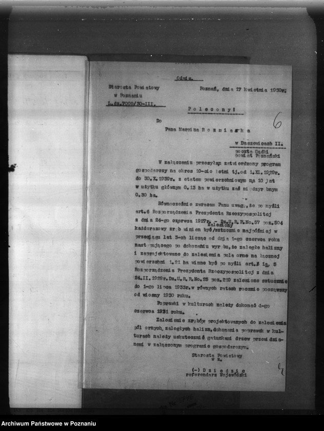 Obraz 10 z jednostki "Program urządzenia gospodarstwa leśnego dla lasu majętności Marcina Rozmiarka w Daszewicach powiat poznański"