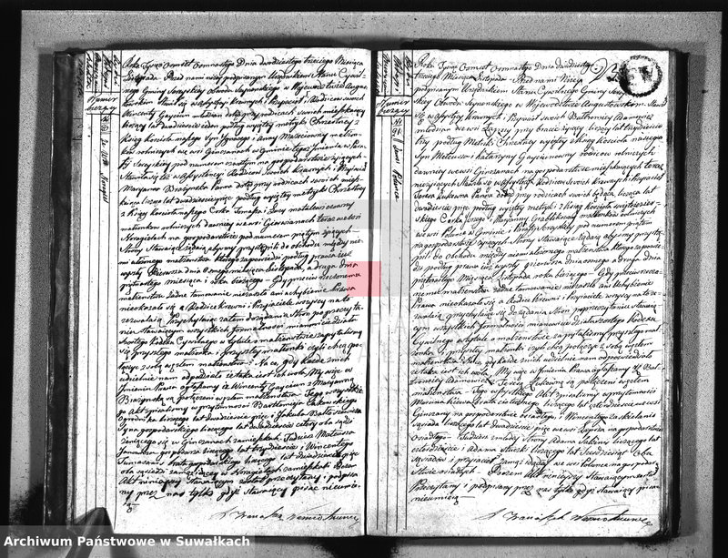 image.from.unit.number "Akta urzędnika stanu cywilnego gminy i parafii sereyskiey zaślubionych od dnia 1-go stycznia 1818 do ostatniego grudnia tegoż roku"