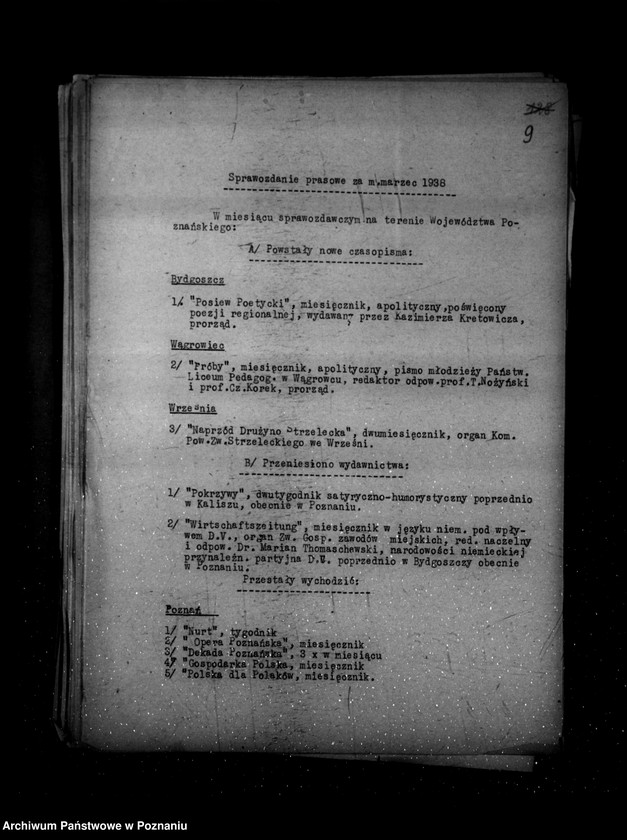 Obraz 13 z jednostki "Sprawozdania prasowe od stycznia do grudnia 1938 r."