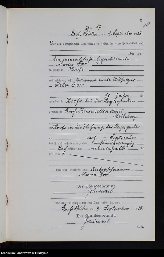 image.from.unit.number "Sterbe-Neben-Register Nr 1 - 22 [ Księga zgonów - wtóropis ]"