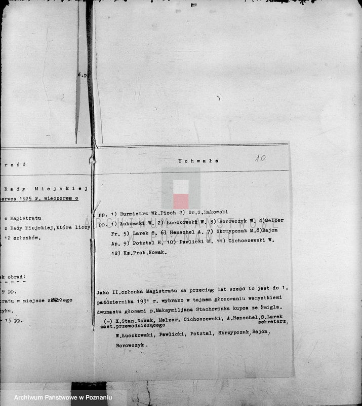 Obraz 14 z jednostki "Członkowie magistratu miasta Śmigla"