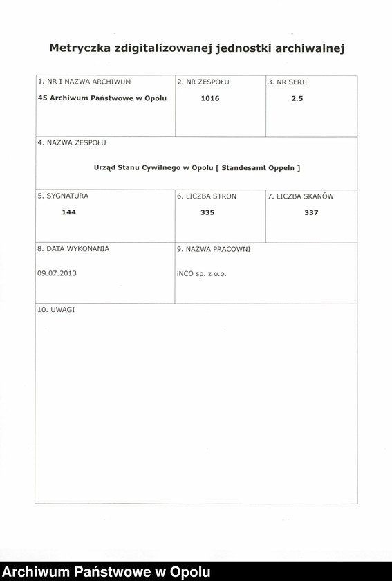 image.from.unit.number "Urząd Stanu Cywilnego w Opolu 1897 Rejestr zgonów Księga Miejscowa Nr 1 do 334"