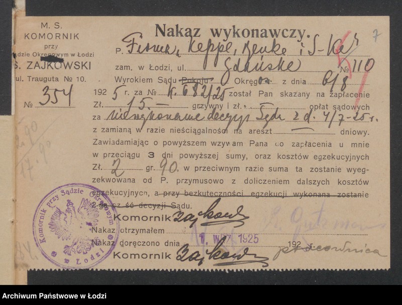 Obraz 9 z jednostki "Wytwórnia Wyrobów Metalowych Keppe, Benke i S-ka"