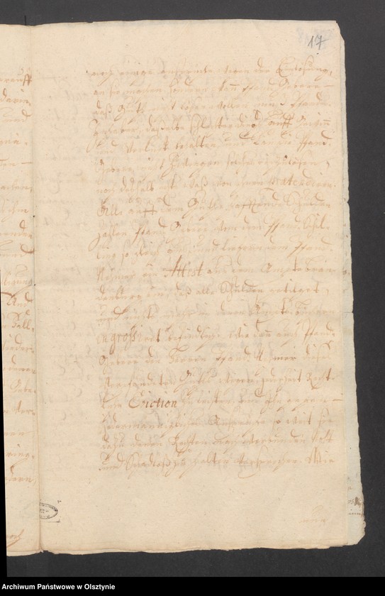 image.from.unit.number "Auklappen, H. [Haupt] A. [Amt] Brandenburg. Acta ein Anlehen von 3000 fl. [Floren] pol. [polnische]. Acta die Verpfändung durch die verw. [verwitwe] Lieutnant Mar. [Maria] Louise Gorzuchowski an den Kaufmann u. [und] Mälzenbräuer Mich. [ Michael] Gerwien"