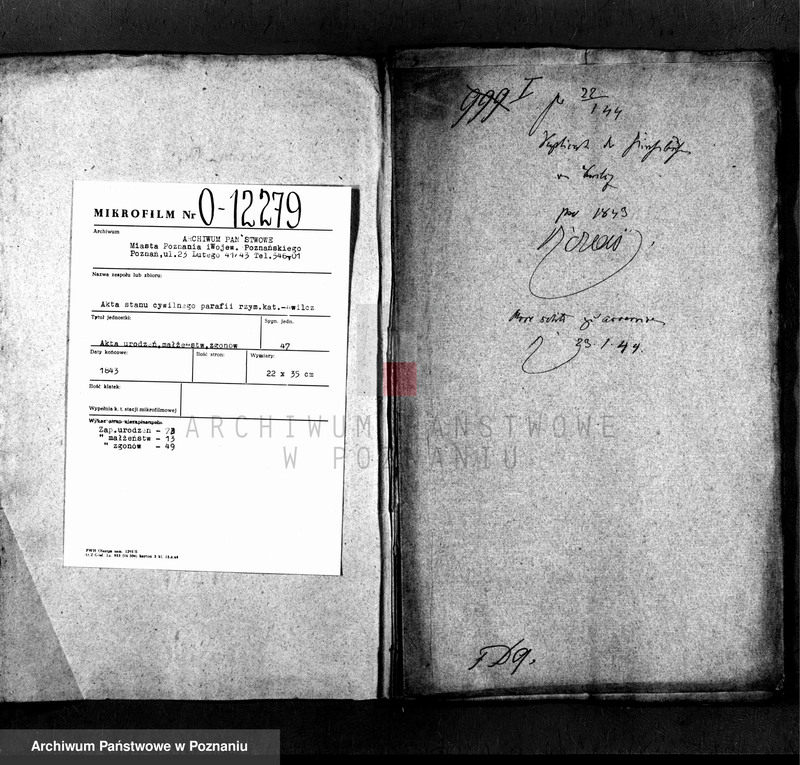 Obraz 2 z jednostki "Libri tres baptisatorum, copulatorum et mortuorum"
