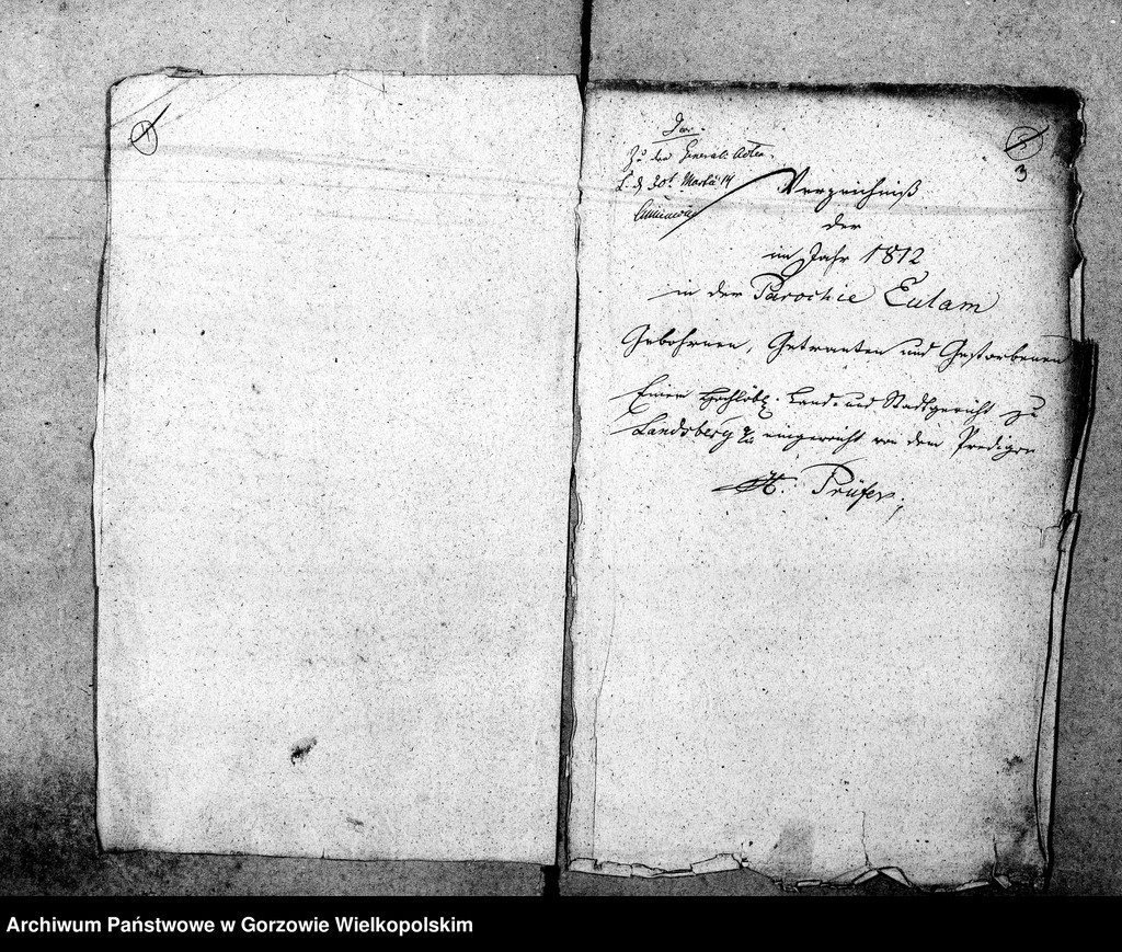 image.from.unit.number "Duplikate der Kirchenbücher von Parochie Eulam: Eulam (Ulim), Seidlitz (Siedlice), Egloffstein (Łagodzin), Friedrichsthal (Głożyna), Derschau (Dzierżów), Leopoldsfahrt (Stężyca), Rodenthal (Prądocin), Klementenschleuse (Strzegowa), Johannishof, Karlsthal (Gubiniec), Borchertsruhe, Meyershof (Kłodno), Karolinenhof, Neusoest (Nowy Dwór), Maskenaue, Borchertsfleiss, Gürgenaue (Niwica), Windmühle bei Eulam, Jahnshof."