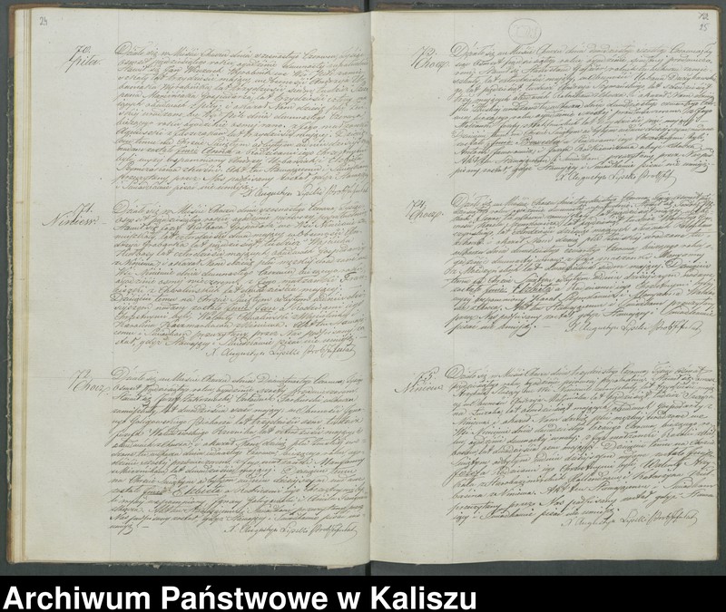 Obraz 17 z jednostki "Książka duplikat aktów urodzeń, zaślubień i zejść"