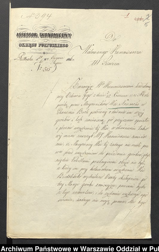 image.from.unit.number "O urządzaniu chłopów wsi Nowa Wieś wchodzących w skład własności poduchowej Brok, gm. Brańszczyk"
