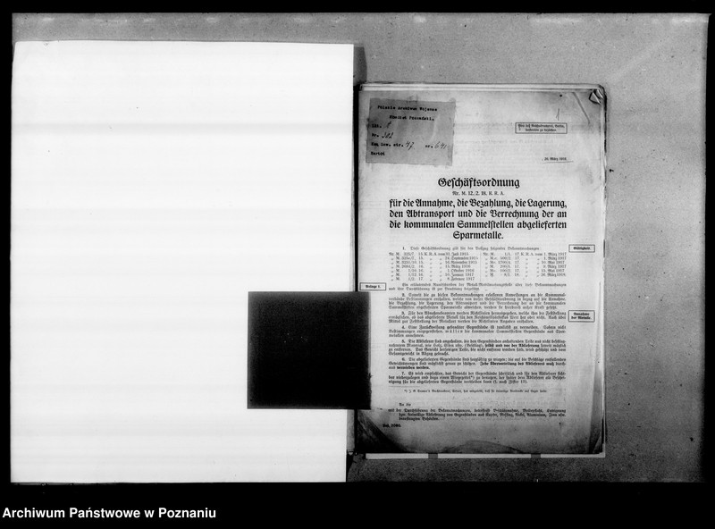 Obraz 6 z jednostki "Rozpoządzenia niemieckiego ministerstwa wojny dotyczące konfiskat kruszczów - druk, [język niemiecki.]"