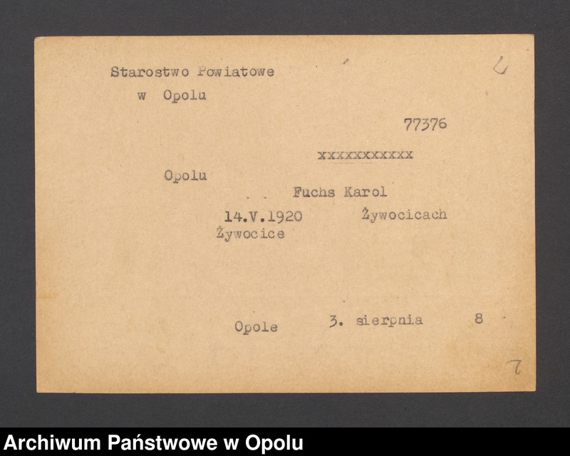 Obraz 4 z jednostki "Schondorf (Schonowitz), Krs. Ratibor"