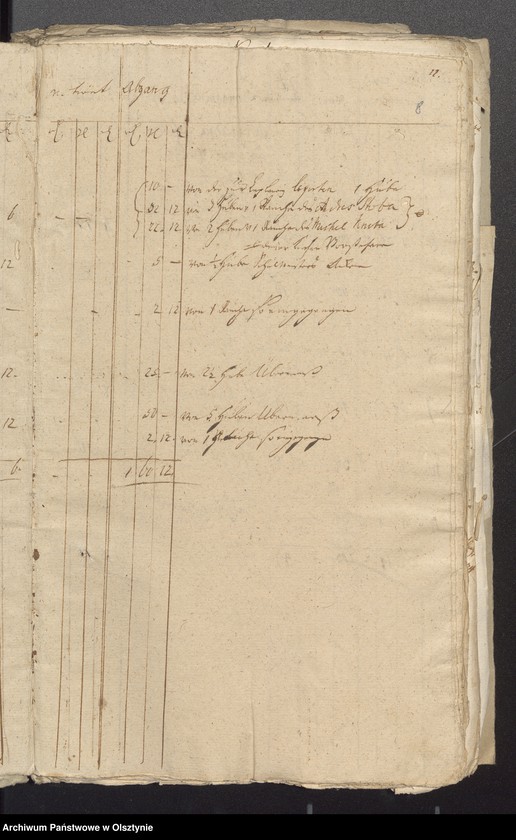 image.from.unit.number "Jahr Kirchen Rechnung der Seehestenschen Kirchen aller Einnahme und Ausgabe wie auch Bau-Rechnung"