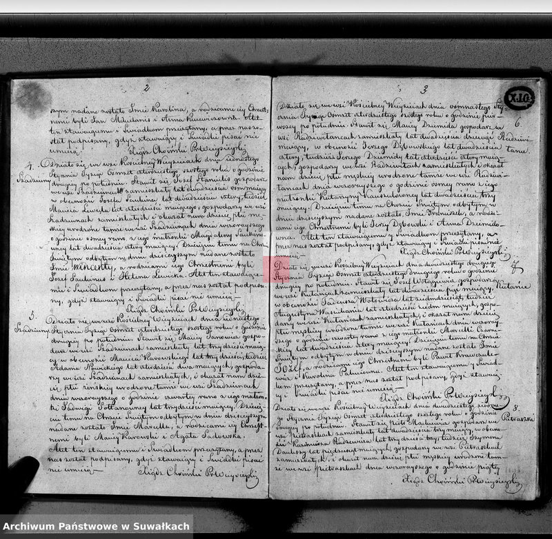 image.from.unit.number "Duplikat aktów urodzenia, zaślubienia i zejścia parafii wieysieyskiey z roku 1846"