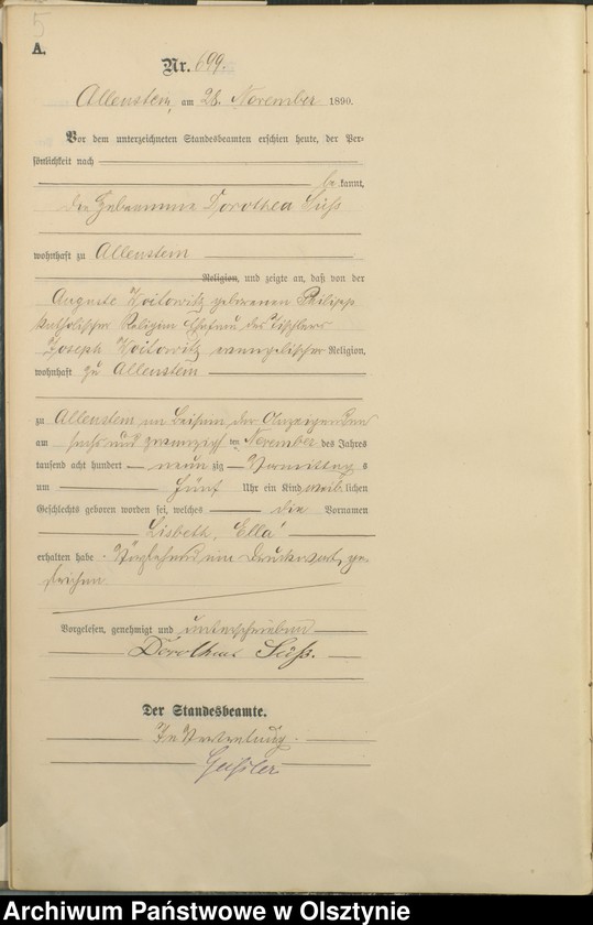 image.from.unit.number "Geburts-Haupt-Register Tom III,Nr 696 - 775"