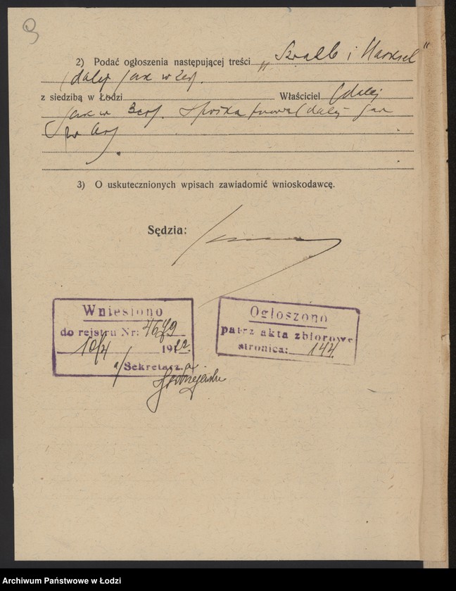 image.from.unit.number "Szwalb i Chaskiel- sprzedaż towarów kolonialnych"