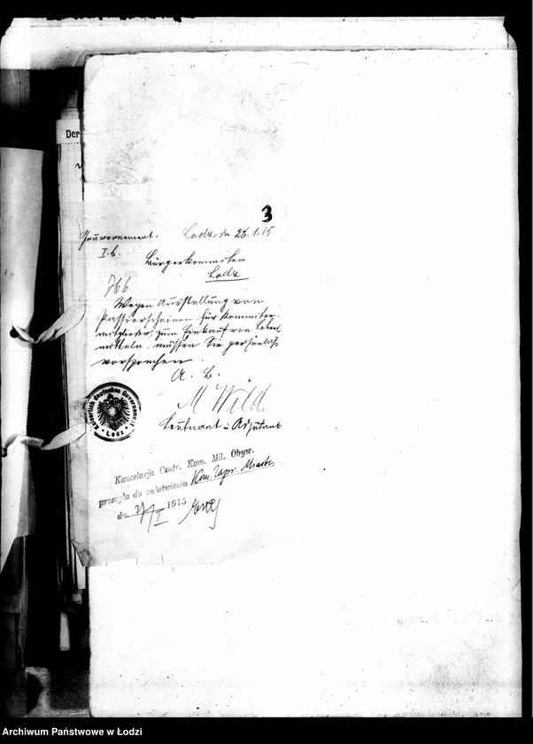 Obraz 7 z jednostki "Listy Guberni i Prezydium Policji do Sekcji Zaprowiantowania Miasta"