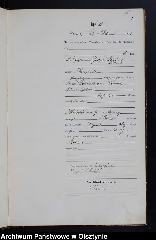 image.from.unit.number "Geburts-Haupt-Register Nr 1 - 121"