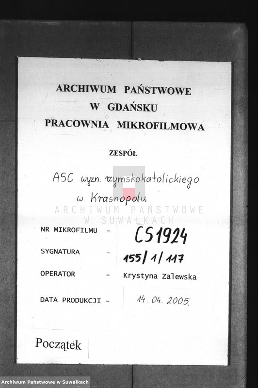 image.from.unit.number "Duplikat Krasnopolskago Rimsko Katoličeskago Prichoda 1888 g."