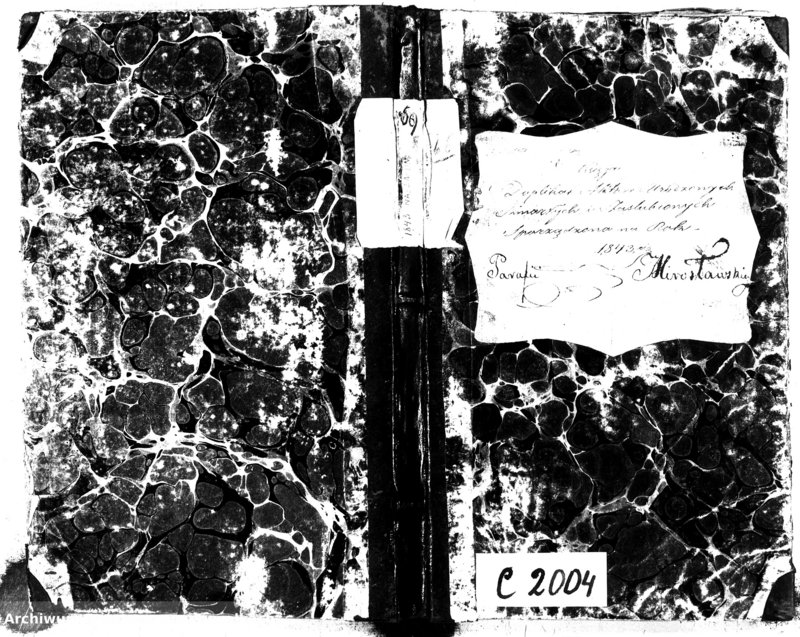 image.from.unit.number "Księga Duplikat Aktów Urodzonych Zmarłych i Zaślubionych Sporządzona na Rok 1842-ci Parafii Mirosławskiey"