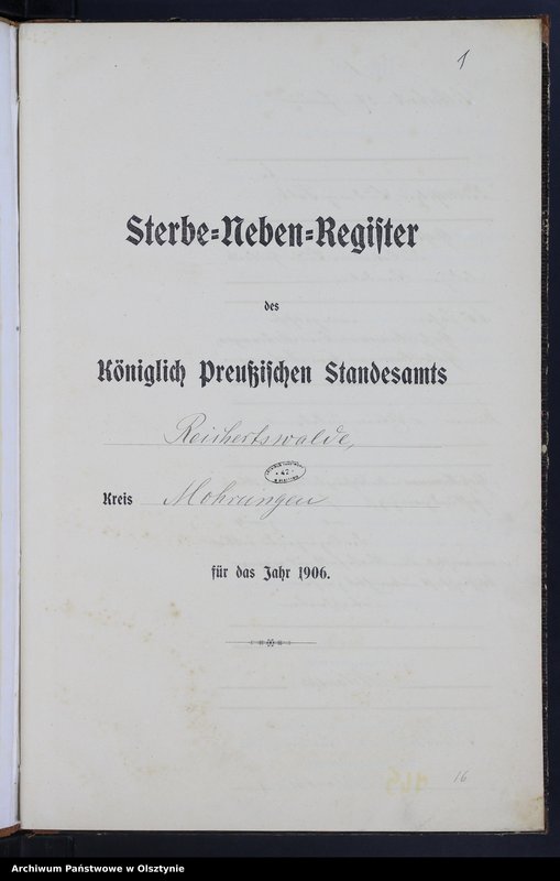 image.from.unit.number "Sterbe-Neben-Register Nr 1 - 28"