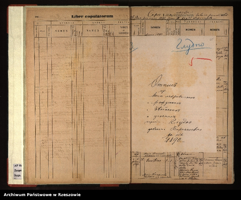 image.from.unit.number "Księga urodzeń, małżeństw i zgonów dla miejscowości Hłudno i Wara"
