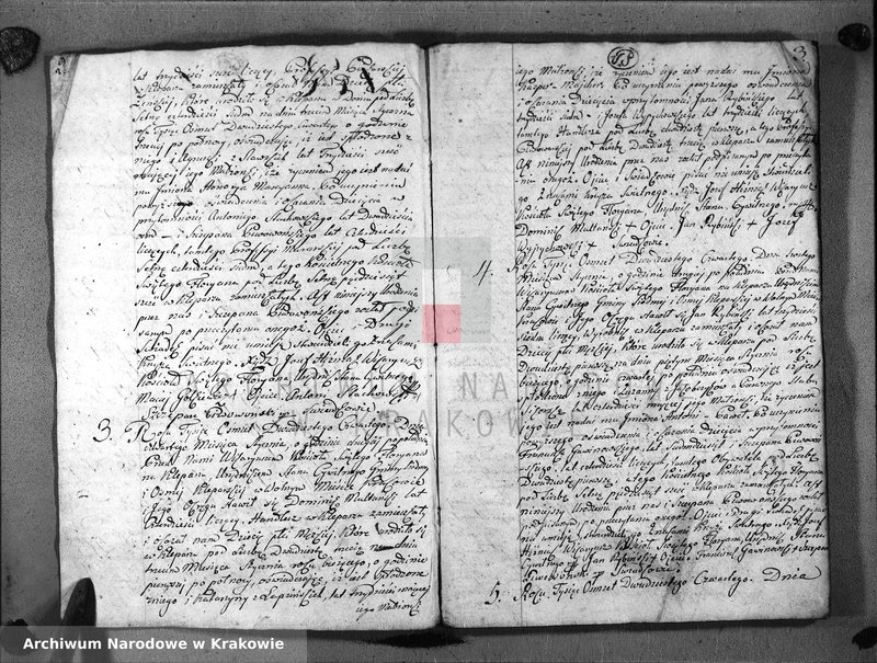 Obraz 4 z jednostki "Księga Aktów Urodzenia i Uznania dla Parafii Sgo Floryana przy Krakowie na Rok 1824"