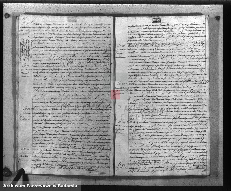 image.from.unit.number "Księga duplikatu aktów religijno-cywilnych parafii Głowaczewskiey na rok 1835"