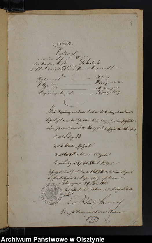 image.from.unit.number "Extract aus der Jahres Rechnung der Kirchen Kasse zu Silberbach"