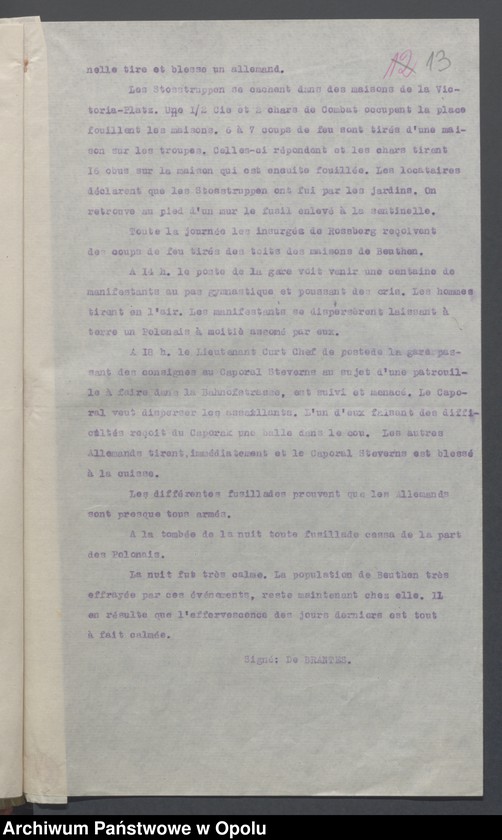 Obraz 15 z jednostki "Entrees-Pieces emanant des autorites Subordonnees-Evenements /Korespondencja od jednostek podległych w sprawie zdarzenia z miesiąca VI.1921/ 1-25.06.1921"