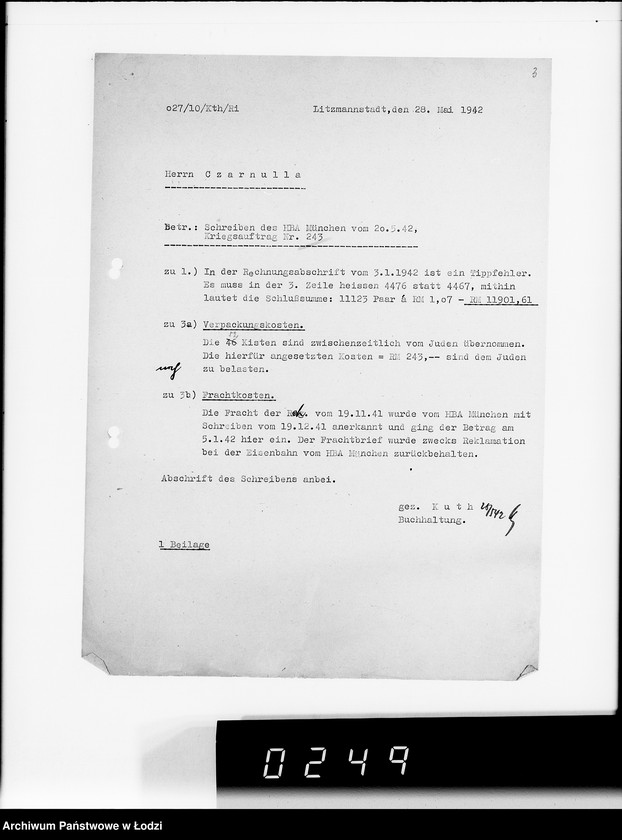 Obraz 7 z jednostki "Kriegsaufträge Belastungen"