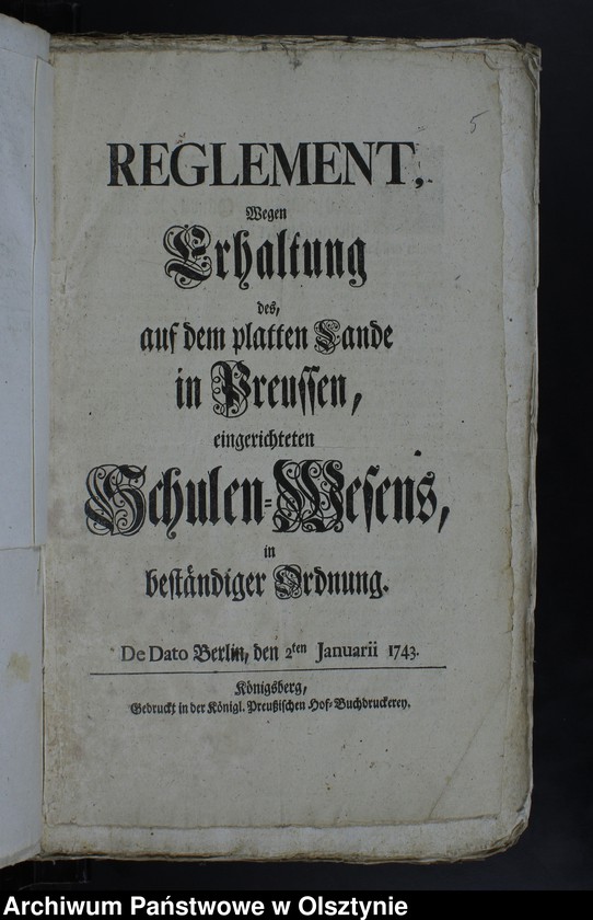image.from.unit.number "Registrant der Kirchen und Schulen Registratur in Jäskendorff"