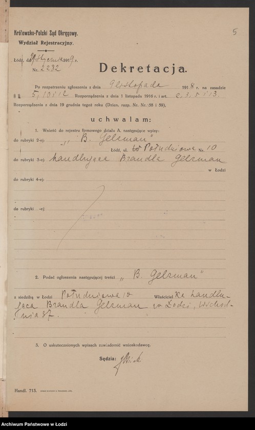 Obraz 7 z jednostki "B.Gelzman- sklep kolonialny"