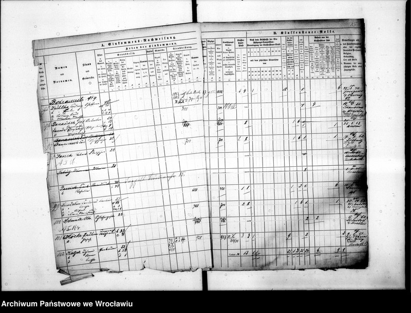 image.from.unit.number "Klassensteuerrolle nebst Eikommens - Nachweisung"