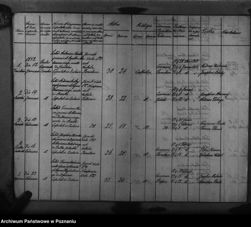 Obraz 12 z jednostki "Liber baptisatorum, copulatorum, mortuorum"