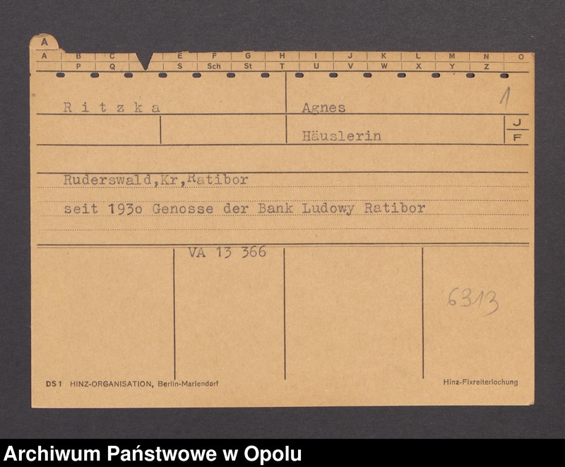Obraz 3 z jednostki "[Ritzka Agnes, zam. Ruderswald]"