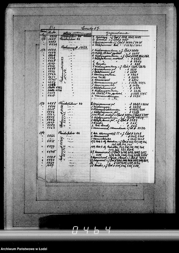 Obraz 18 z jednostki "Konto nr 7.Reichsführer der SS. [Rejestr konta nr 7. Komm nr-y 32-175]"