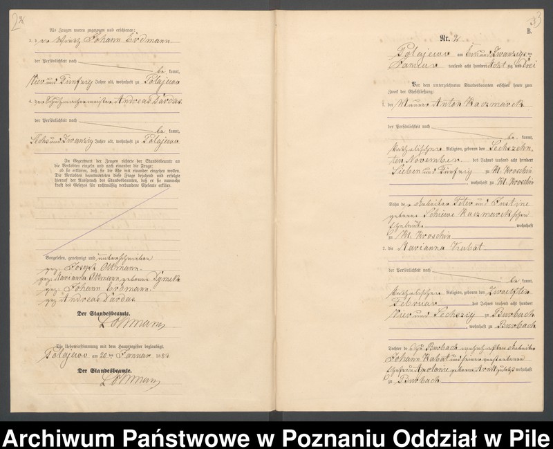 Obraz 4 z jednostki "Księga małżeństw"