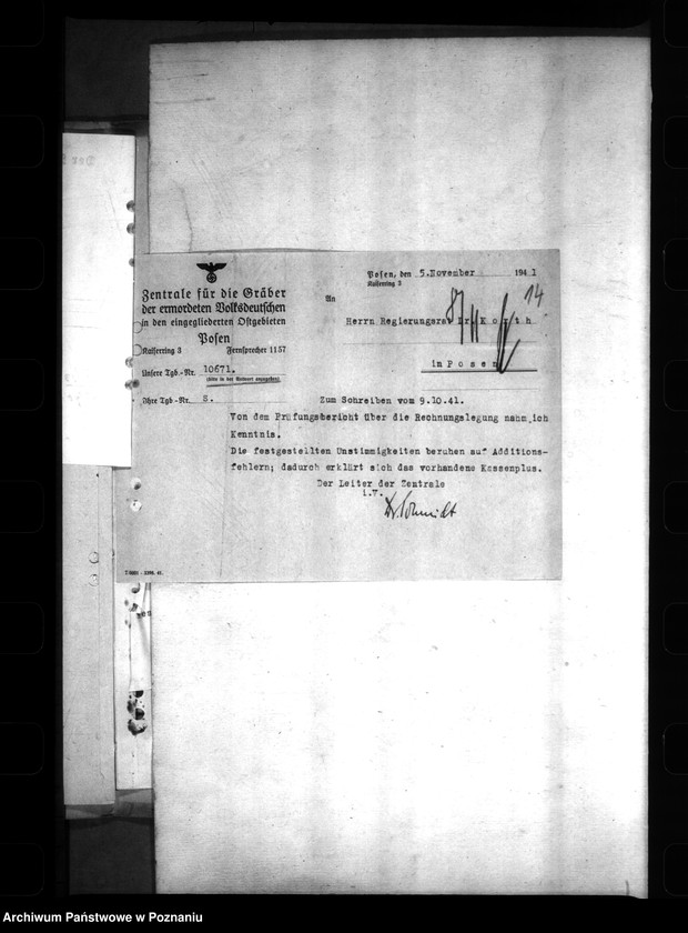 Obraz 18 z jednostki "Gräberzentrale- Mittelbewirtschaftung"