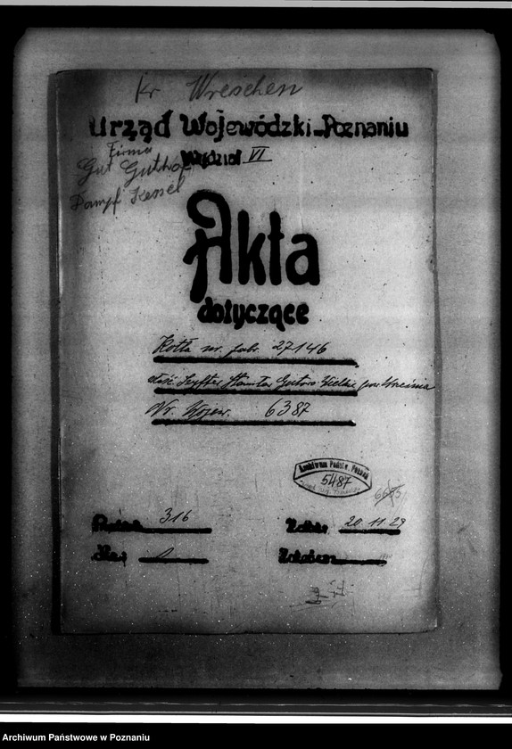 Obraz 4 z jednostki "Gorzelnia rolnicza St. Szyftera we wsi Gutowo Wielkie powiat wrzesiński nr woj. kotła 6387"