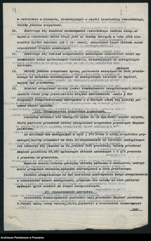 Obraz 6 z jednostki "[Wynik obrad polsko-niemieckich wynikających z 312 artykułu Traktatu Wersalskiego w sprawie ubezpieczeń społecznych]"
