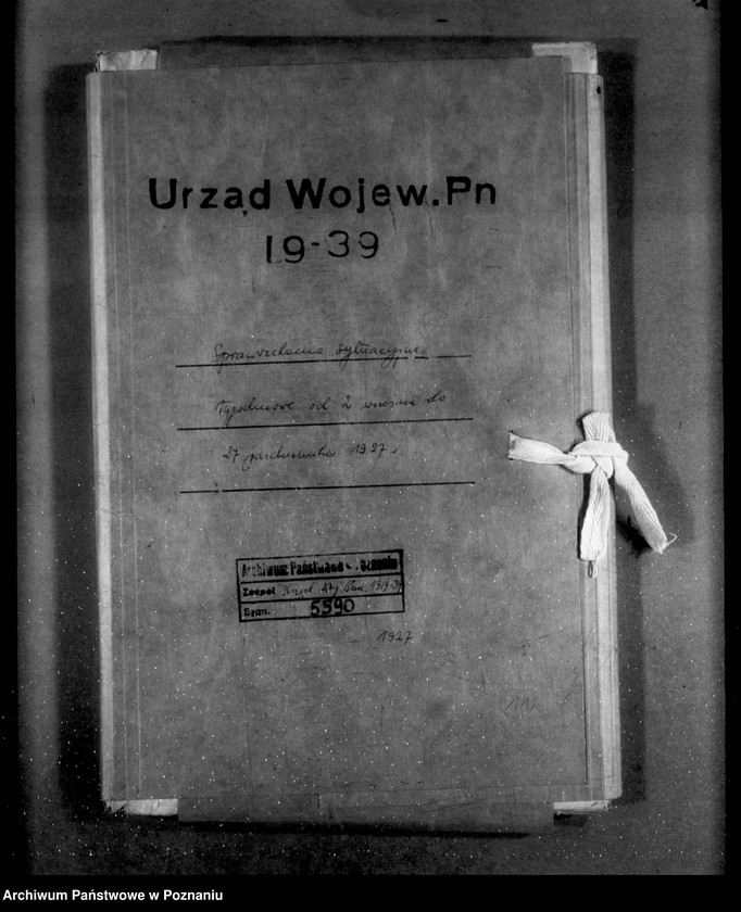 Obraz 4 z jednostki "Sprawozdania sytuacyjne tygodniowe za czas od 2 września do 27 października 1927 r."