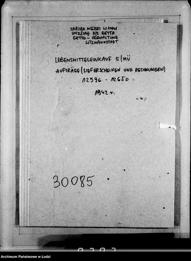 Obraz 4 z jednostki "Aufträge [Lieferscheinen und Rechnungen] 12596-12650 Lebensmitteleinkauf 5/Mü"