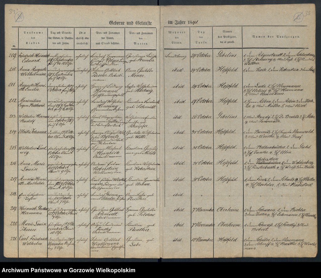 image.from.unit.number "Duplikate der Kirchenbücher von der Parochie der Hauptkirche zu Landsberg an der Warthe (zawiera także księgę zgonów Konkordien Kirche z 1841 r.)"