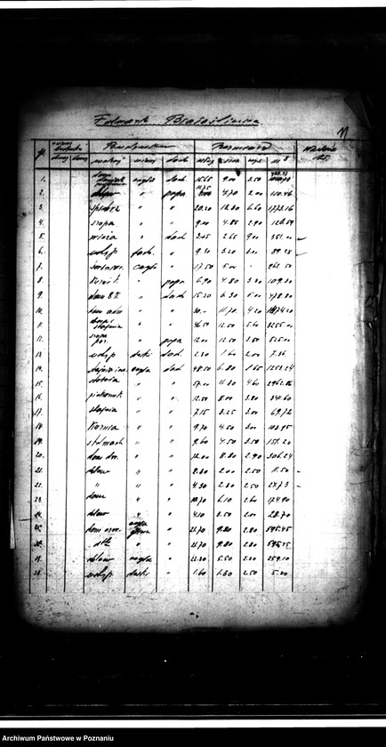 Obraz 15 z jednostki "Wykaz zgłoszeń na nabycie ziemi z parcelacji majątku Białośliwie"