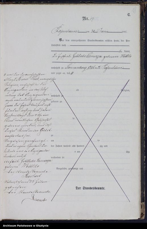 image.from.unit.number "Sterbe-Haupt-Register Nr 1 - 49"