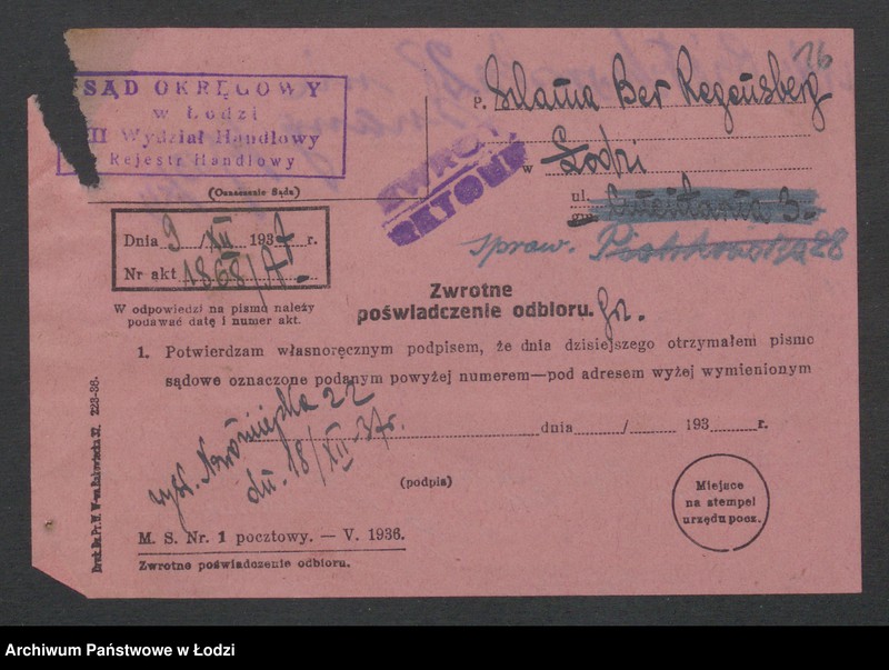 Obraz 18 z jednostki "Szlama Ber Regensberg- sprzedaż czapek"