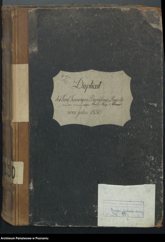 Obraz 2 z jednostki "Duplikat der Tauf, Trauungs und Begraebnissregister"