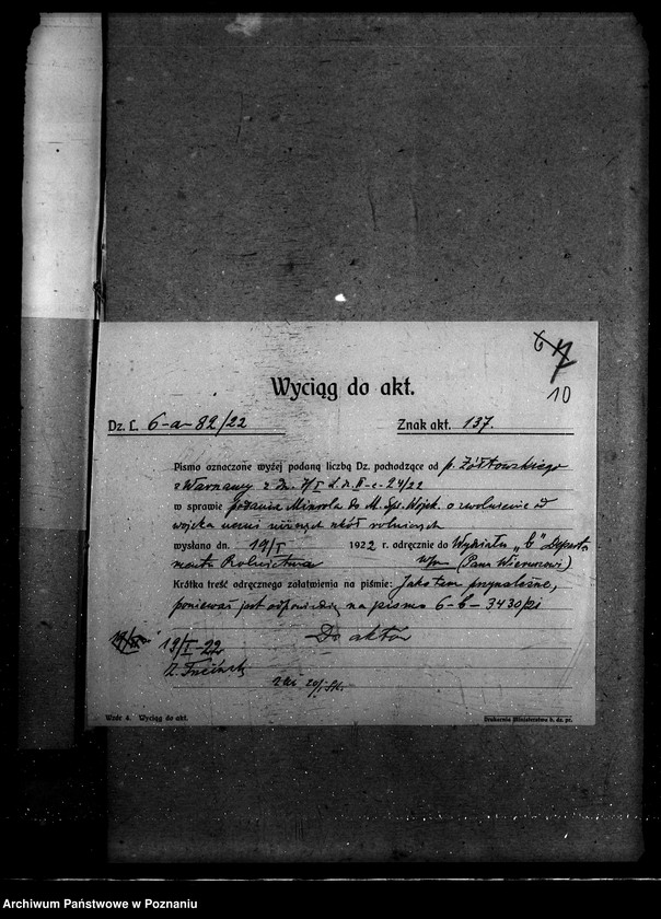 image.from.unit.number "Sprawy szczegółowo-- administracyjne Pisma niewłaściwie skierowane"