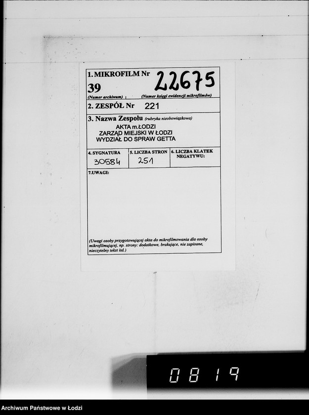 Obraz 2 z jednostki "Adolf Hildebrandt [rachunki za usługi transportowe dla Getta]"