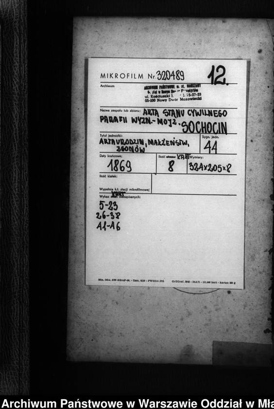 image.from.unit.number "Akta urodzeń, małżeństw, zgonów"