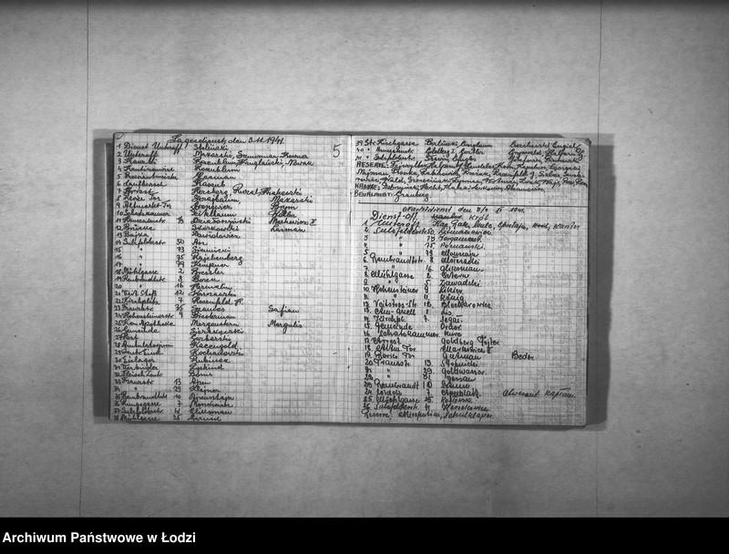 Obraz 7 z jednostki "Dienst-Buch der I Abteilung [Wykazy milicjantów pełniących dyżury w określonym dniu]"